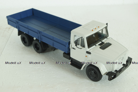 Зил-133Г40, бортовой, белый/синий, АвтоИсторя 1:43