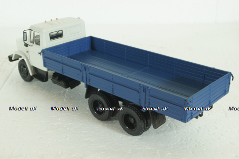 Зил-133Г40, бортовой, белый/синий, АвтоИсторя 1:43
