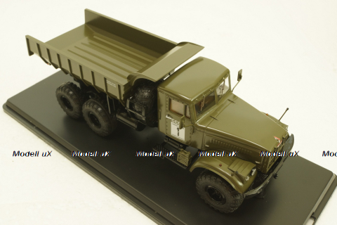 Краз-255Б, самосвал, хаки, SSM1181, SSM 1:43