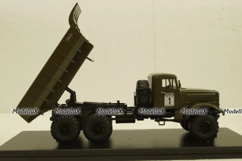 Краз-255Б, самосвал, хаки, SSM1181, SSM 1:43
