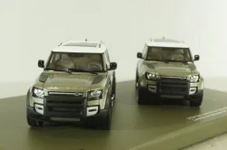 Land Rover Defender 110 2020 green & Land Rover Defender 90 2020 green, ALM410800, Almost Real 1:43