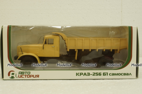 Краз-256Б1 самосвал, песочный, АвтоИстория 1:43