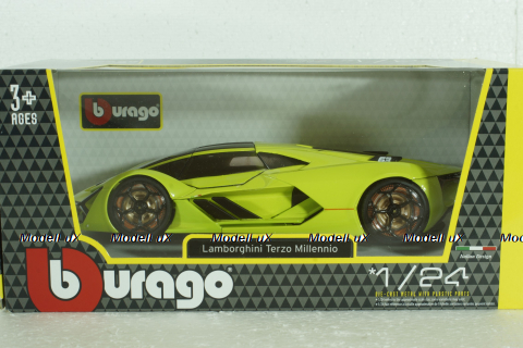Lamborghini Terzo Millenio 2020, light green, BU21094G, Burago 1:24