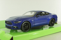 Ford Mustang GT 2015, blue , 24062, Welly 1:24