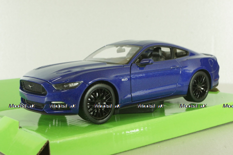 Ford Mustang GT 2015, blue , 24062, Welly 1:24