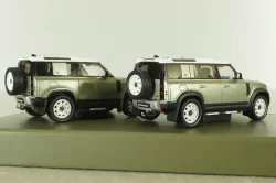 Land Rover Defender 110 2020 green & Land Rover Defender 90 2020 green, ALM410800, Almost Real 1:43