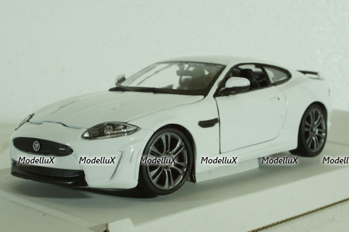 Jaguar XKR-S 2011, white, BU21063W, Burago 1:24
