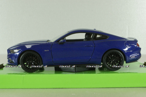 Ford Mustang GT 2015, blue , 24062, Welly 1:24