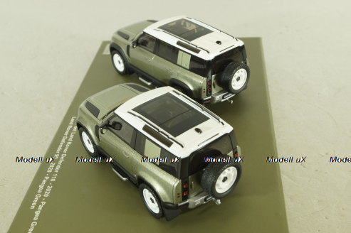 Land Rover Defender 110 2020 green & Land Rover Defender 90 2020 green, ALM410800, Almost Real 1:43