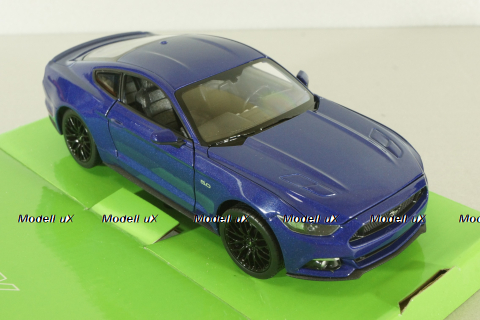 Ford Mustang GT 2015, blue , 24062, Welly 1:24
