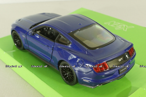 Ford Mustang GT 2015, blue , 24062, Welly 1:24