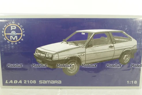 Ваз-2108  Samara 1989, белая, PSM 1:18