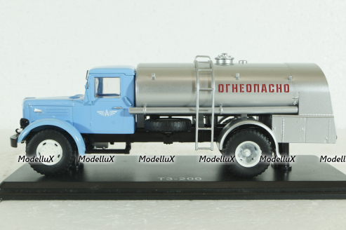 ТЗ-200 на шасси Маз-200, голубой/серебристый, SSM1084, SSM 1:43
