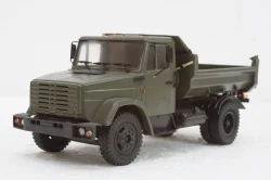 Зил-ММЗ-45085 самосвал, хаки, АвтоИстория 1:43