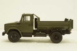 Зил-ММЗ-45085 самосвал, хаки, АвтоИстория 1:43