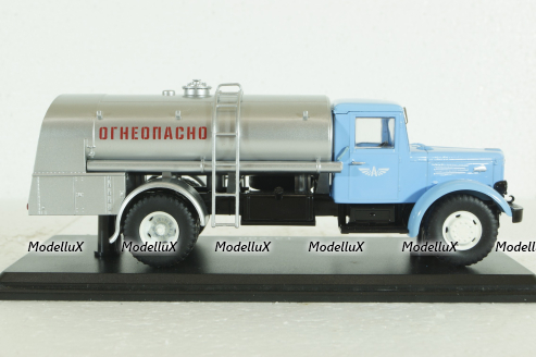 ТЗ-200 на шасси Маз-200, голубой/серебристый, SSM1084, SSM 1:43
