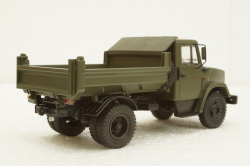 Зил-ММЗ-45085 самосвал, хаки, АвтоИстория 1:43