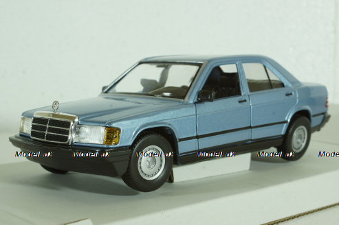 Mercedes 190E W201, 1984, blue, BU21103BL, Burago 1:24