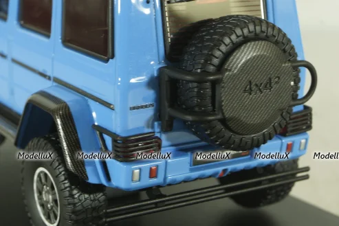 Mercedes Brabus 550 Adventure G-Class 4x4² 2017, blue, ALM460307, AlmostReal 1:43