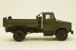 Зил-ММЗ-45085 самосвал, хаки, АвтоИстория 1:43
