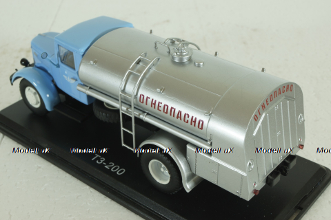 ТЗ-200 на шасси Маз-200, голубой/серебристый, SSM1084, SSM 1:43