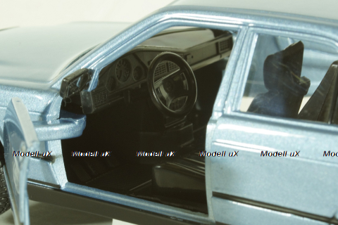 Mercedes 190E W201, 1984, blue, BU21103BL, Burago 1:24