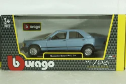 Mercedes 190E W201, 1984, blue, BU21103BL, Burago 1:24
