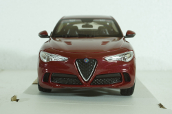 ALFA ROMEO STELVIO Q4 QUADRIFOGLIO V6 BITURBO 510hp 2017 - ROSSO ALFA - RED, BU21086R, Burago 1:24