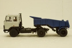 Маз-5432 з напівпричепом Маз-52328 сірий/синій, АвтоИстория 1:43