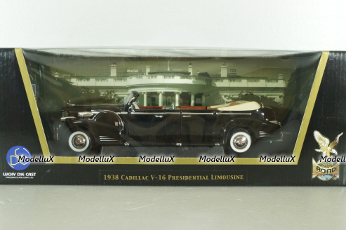 Cadillac V-16 Presidential Limousine 1938, black, 24028, Signature Models 1:24