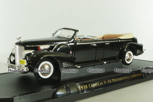 Cadillac V-16 Presidential Limousine 1938, black, 24028, Signature Models 1:24