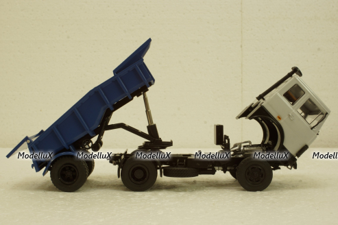 Маз-5432 з напівпричепом Маз-52328 сірий/синій, АвтоИстория 1:43