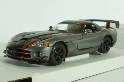 DODGE VIPER SRT-10 COUPE 2003 WITH RED LINE - GREY, BU22114GRY, Burago 1:24