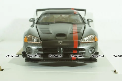 DODGE VIPER SRT-10 COUPE 2003 WITH RED LINE - GREY, BU22114GRY, Burago 1:24