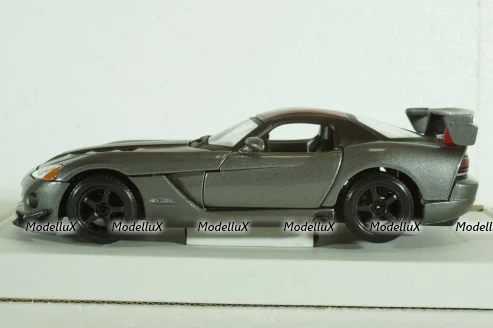 DODGE VIPER SRT-10 COUPE 2003 WITH RED LINE - GREY, BU22114GRY, Burago 1:24