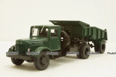 Маз-200В с п/прицепом Маз-5232В зелений, АвтоИстория 1:43