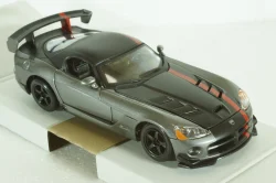DODGE VIPER SRT-10 COUPE 2003 WITH RED LINE - GREY, BU22114GRY, Burago 1:24