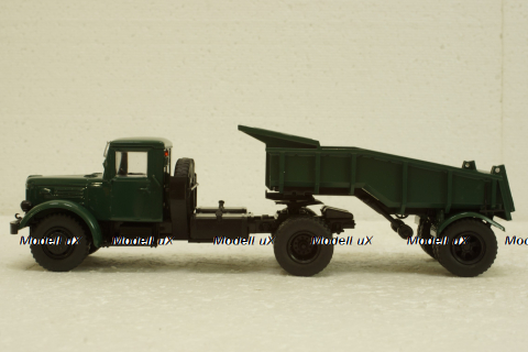 Маз-200В с п/прицепом Маз-5232В зелений, АвтоИстория 1:43