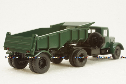 Маз-200В с п/прицепом Маз-5232В зелений, АвтоИстория 1:43