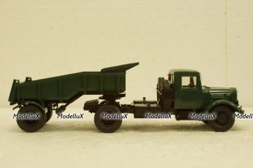 Маз-200В с п/прицепом Маз-5232В зелений, АвтоИстория 1:43