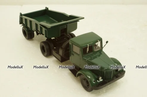 Маз-200В с п/прицепом Маз-5232В зелений, АвтоИстория 1:43