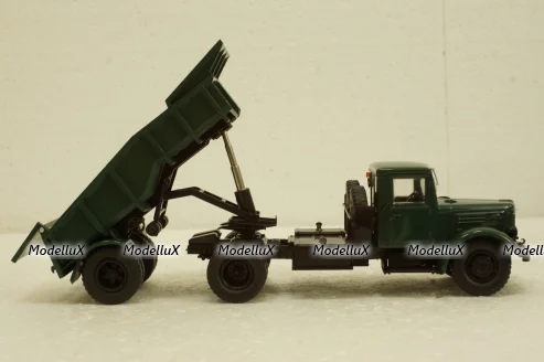 Маз-200В с п/прицепом Маз-5232В зелений, АвтоИстория 1:43