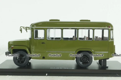Кавз-3976 Автобус  Хаки, SSM4027, SSM 1:43