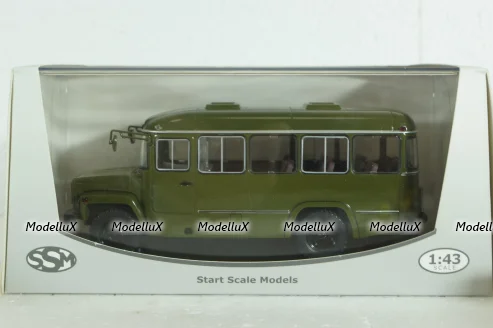 Кавз-3976 Автобус  Хаки, SSM4027, SSM 1:43