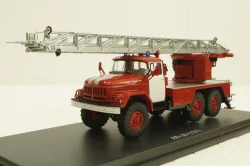 Ал-30 Зил-131, пожарная, белые двери, SSM1163, SSM 1:43
