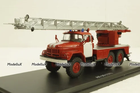 Ал-30 Зил-131, пожарная, белые двери, SSM1163, SSM 1:43