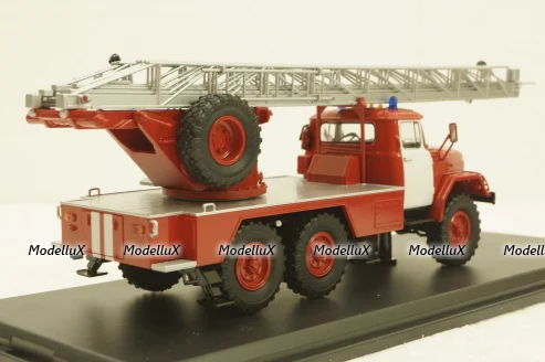Ал-30 Зил-131, пожарная, белые двери, SSM1163, SSM 1:43