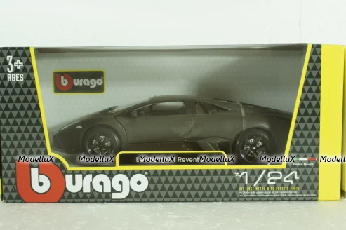 LAMBORGHINI REVENTON 2007  MATT GREY, BU21041GR,  Burago 1:24