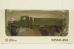 Краз-214 бортовой, зеленый, АвтоИстория 1:43