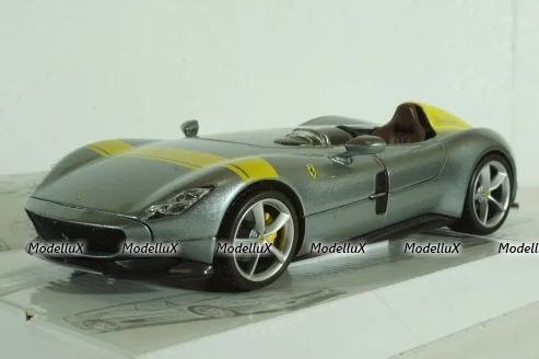 FERRARI MONZA SP1 2018 SILVER, BU26027S,  Burago 1:24